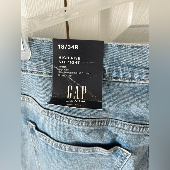 Gap High Rise Straight Jeans NWT - Picture 7 of 8